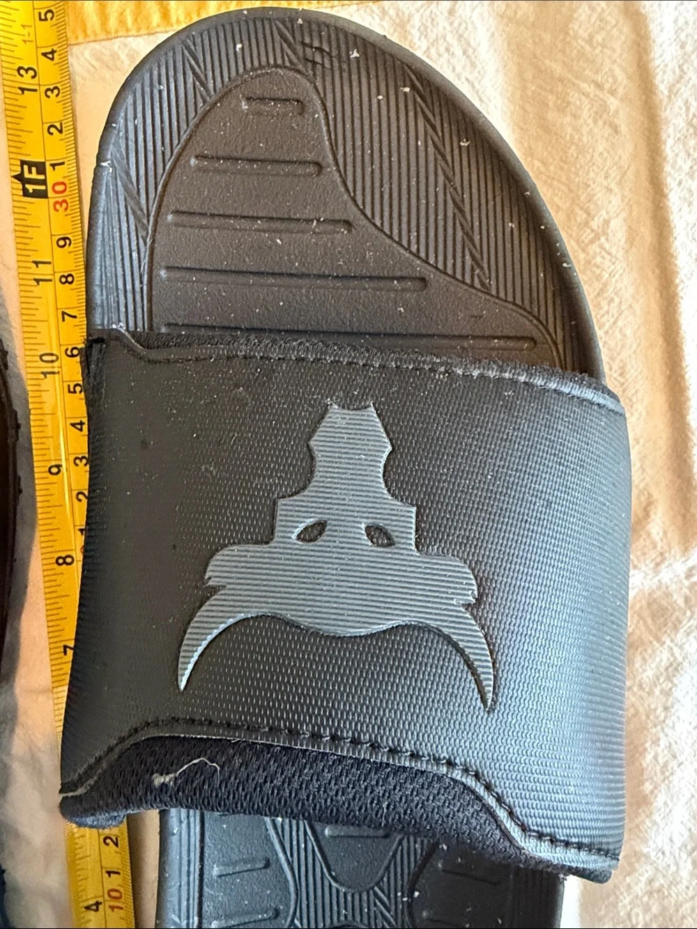 Under Armour Black Slide Sandals with Dwayne Johnson Logo